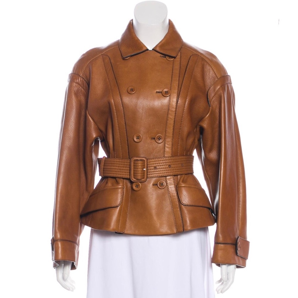 SOLD🎈BURBERRY PRORSUM LEATHER JACKET - Picture 1 of 8